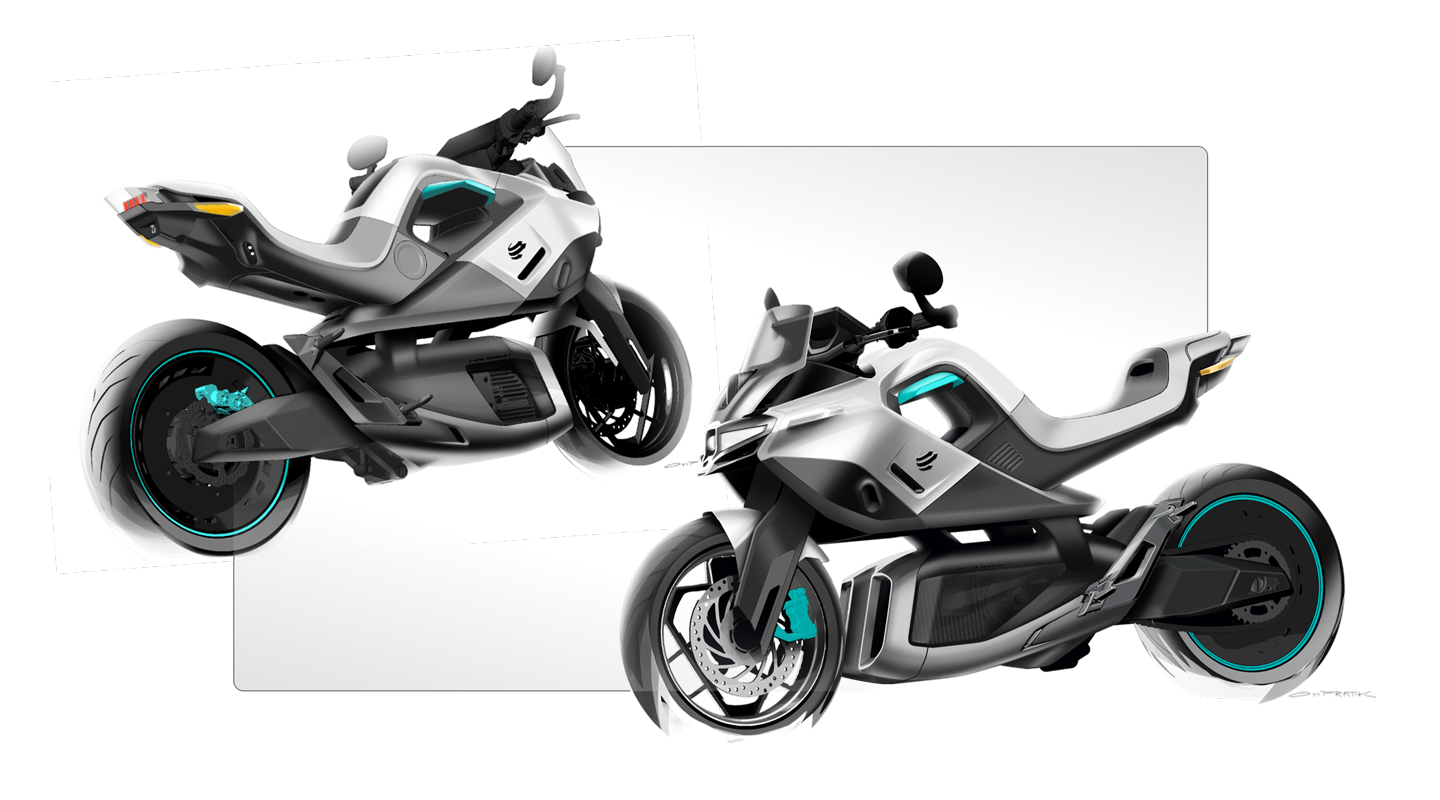 TD225 design sketches and geometry studies